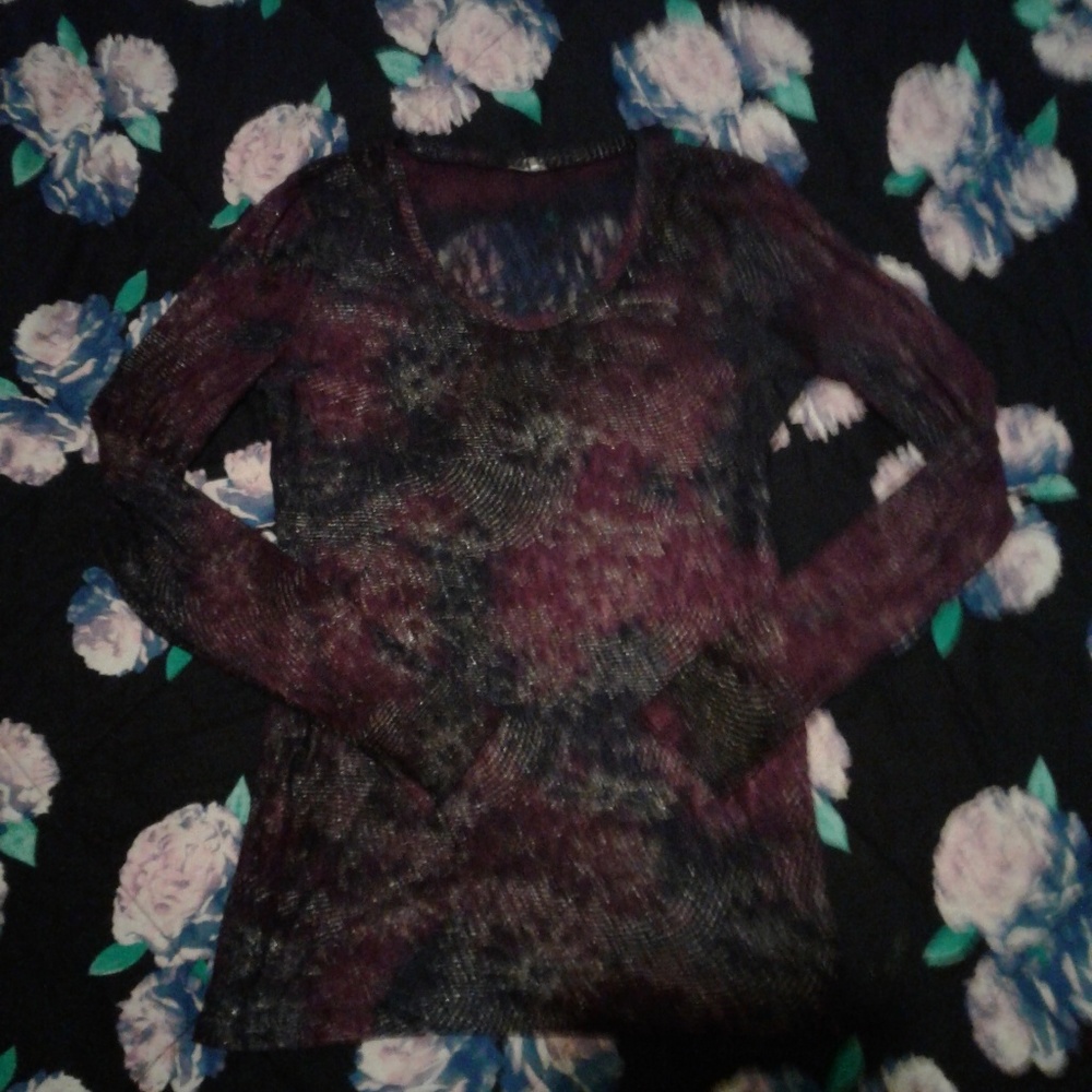 Affliction Mesh Long Sleeved Shirt